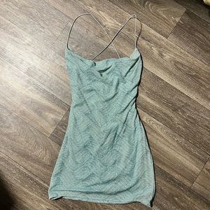 Windsor Aqua Glitter Dress size L